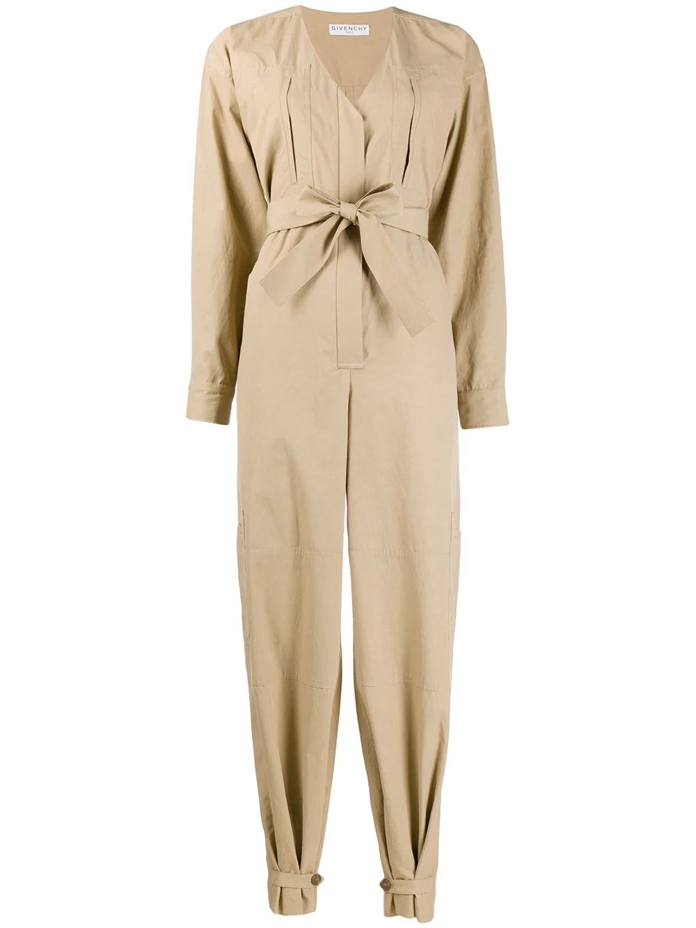 bow-tie front jumpsuit - 1