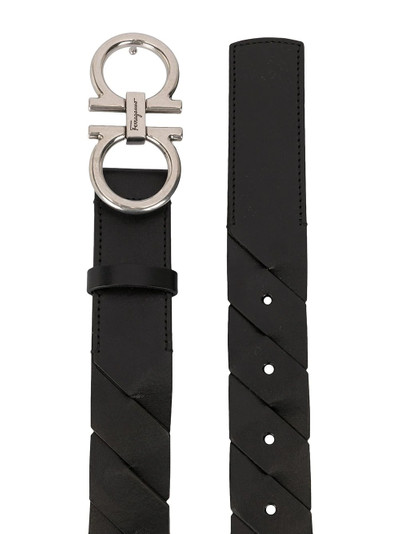 Salvatore Ferragamo braided logo belt outlook