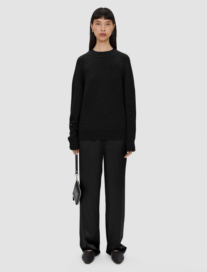 JOSEPH Luxe Cardigan Stitch Round Neck Jumper outlook