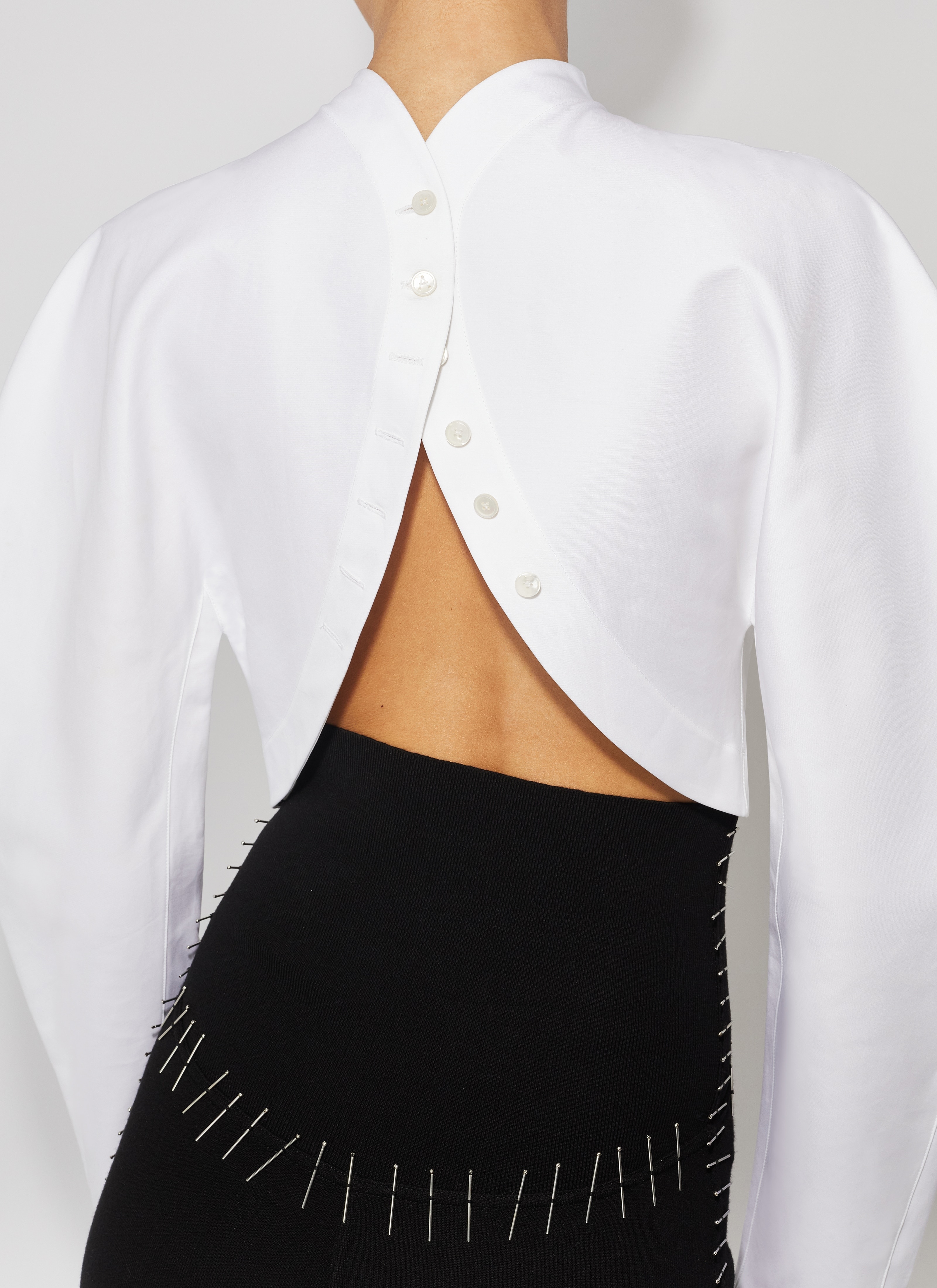 CROPPED POPLIN TOP - 5