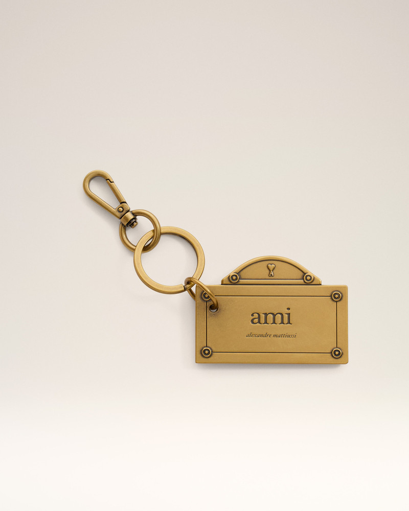 GOLD STREET PLATE KEYRING - 1