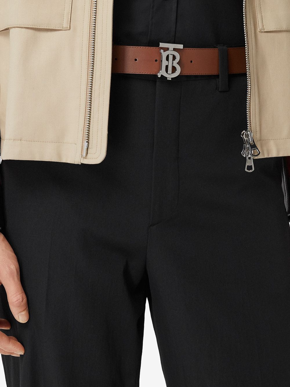 monogram detail buckled belt - 4