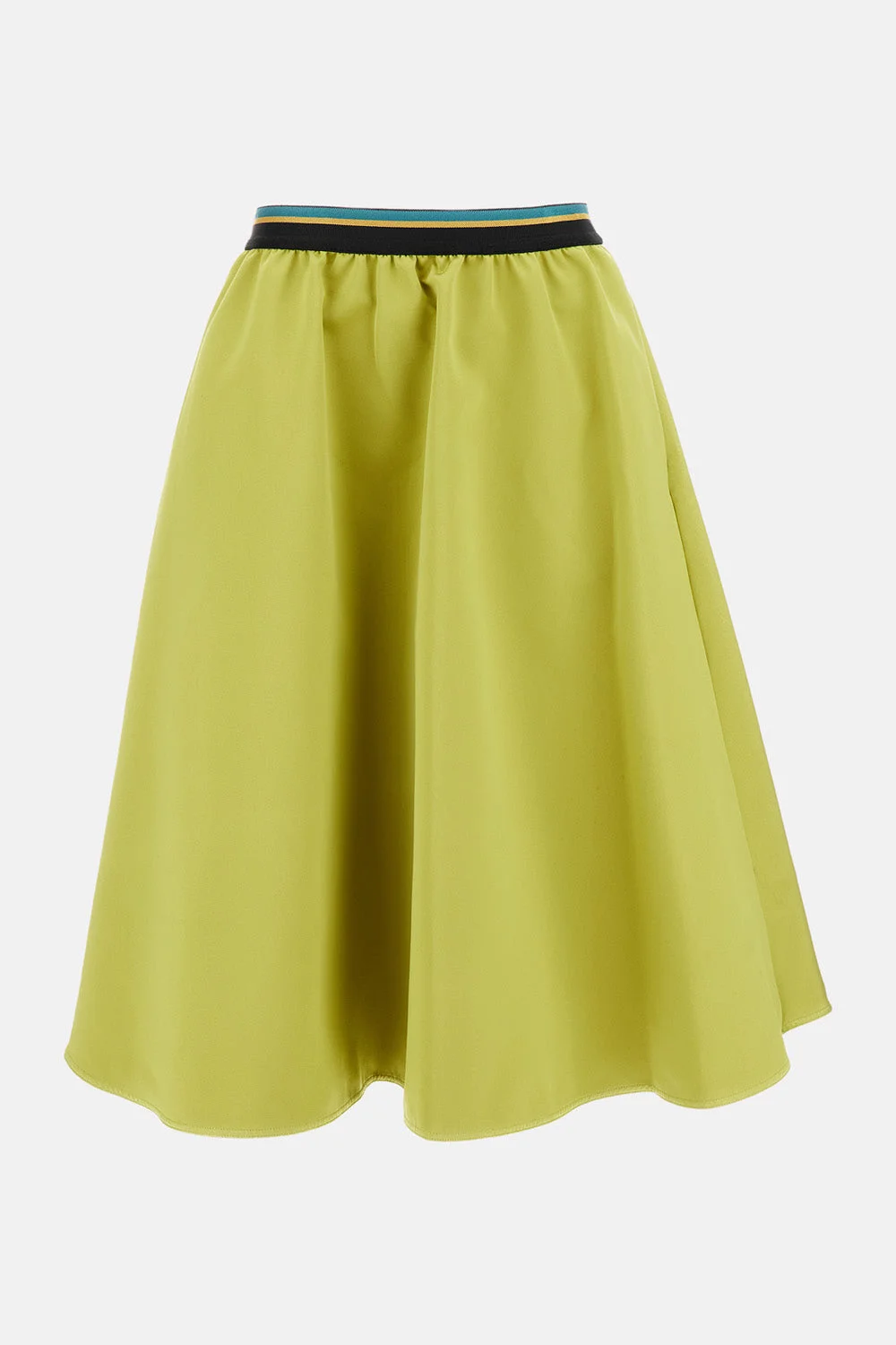 Flared duchesse satin skirt. - 1