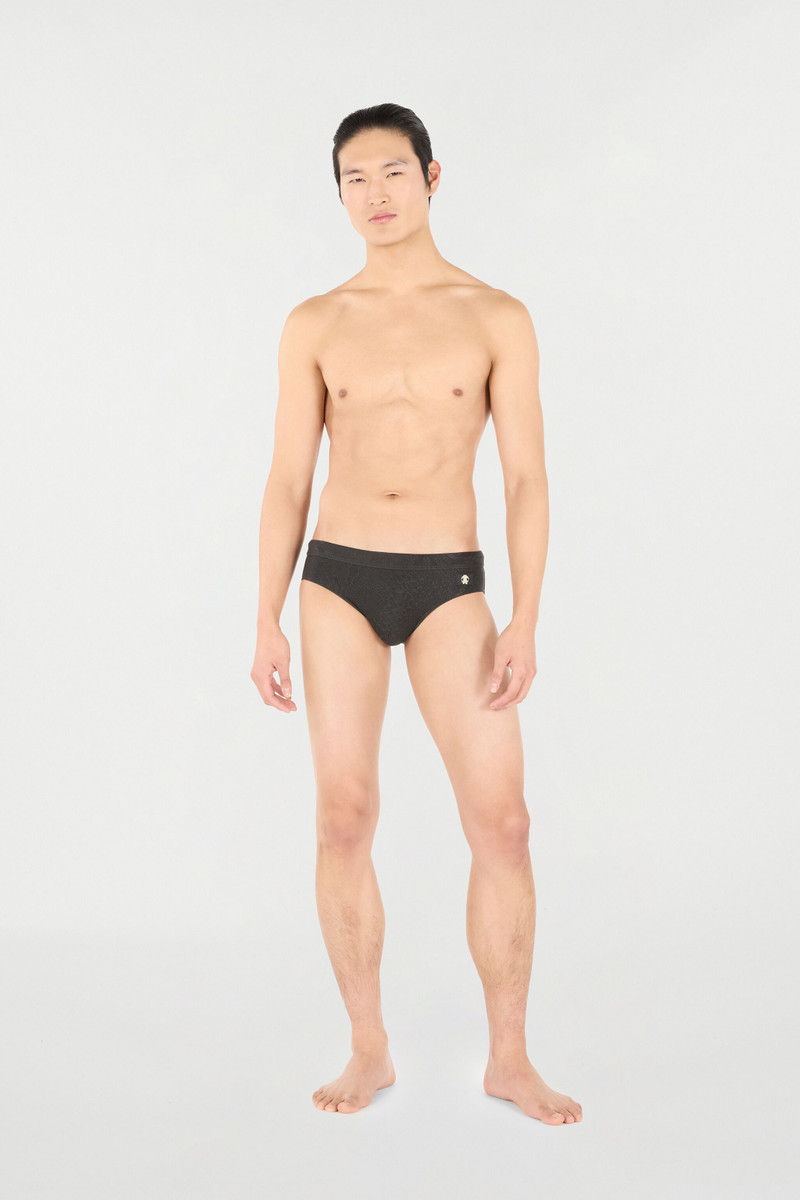 Roberto Cavalli Python-Print Swim Briefs outlook