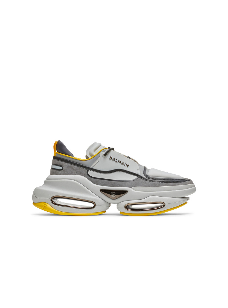 B-Bold low-top trainers in leather and suede 1