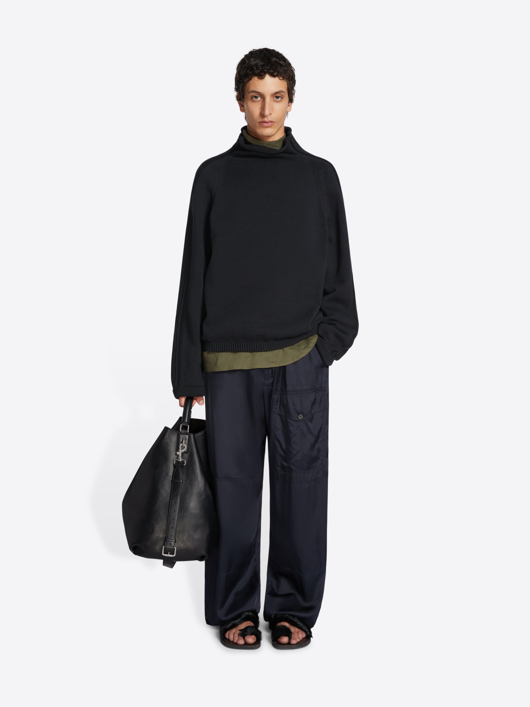 VISCOSE DRAWSTRING PANTS - 2