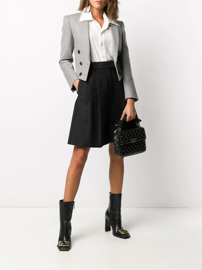 SAINT LAURENT cropped tailored blazer outlook