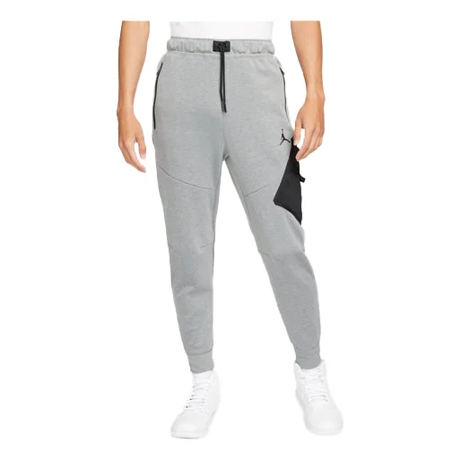 Men's Air Jordan Athleisure Casual Sports Running Knit Long Pants/Trousers Gray DA9853-091 - 1