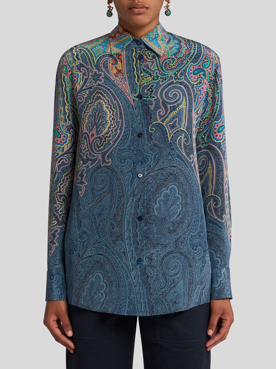 PAISLEY SILK SHIRT - 2
