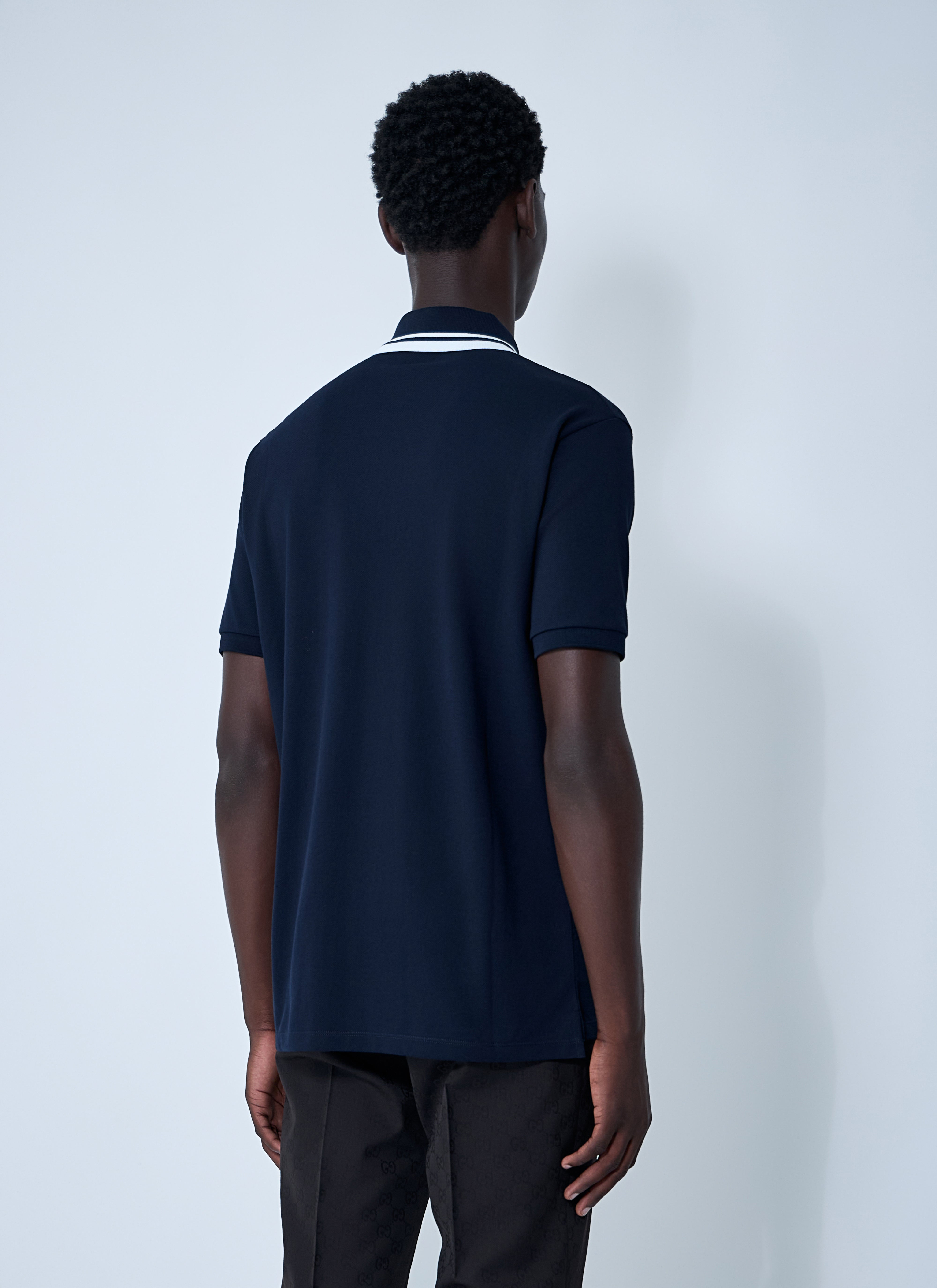 Gucci Men Logo Motif Polo Shirt - 4