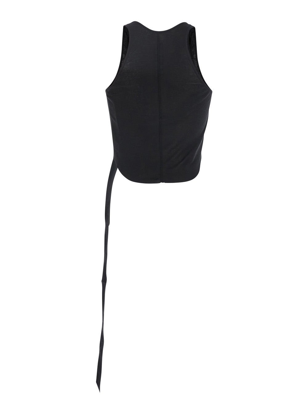 Drkshdw Men Black Racerback Top With Oversize Band  In Cotton Man - 2