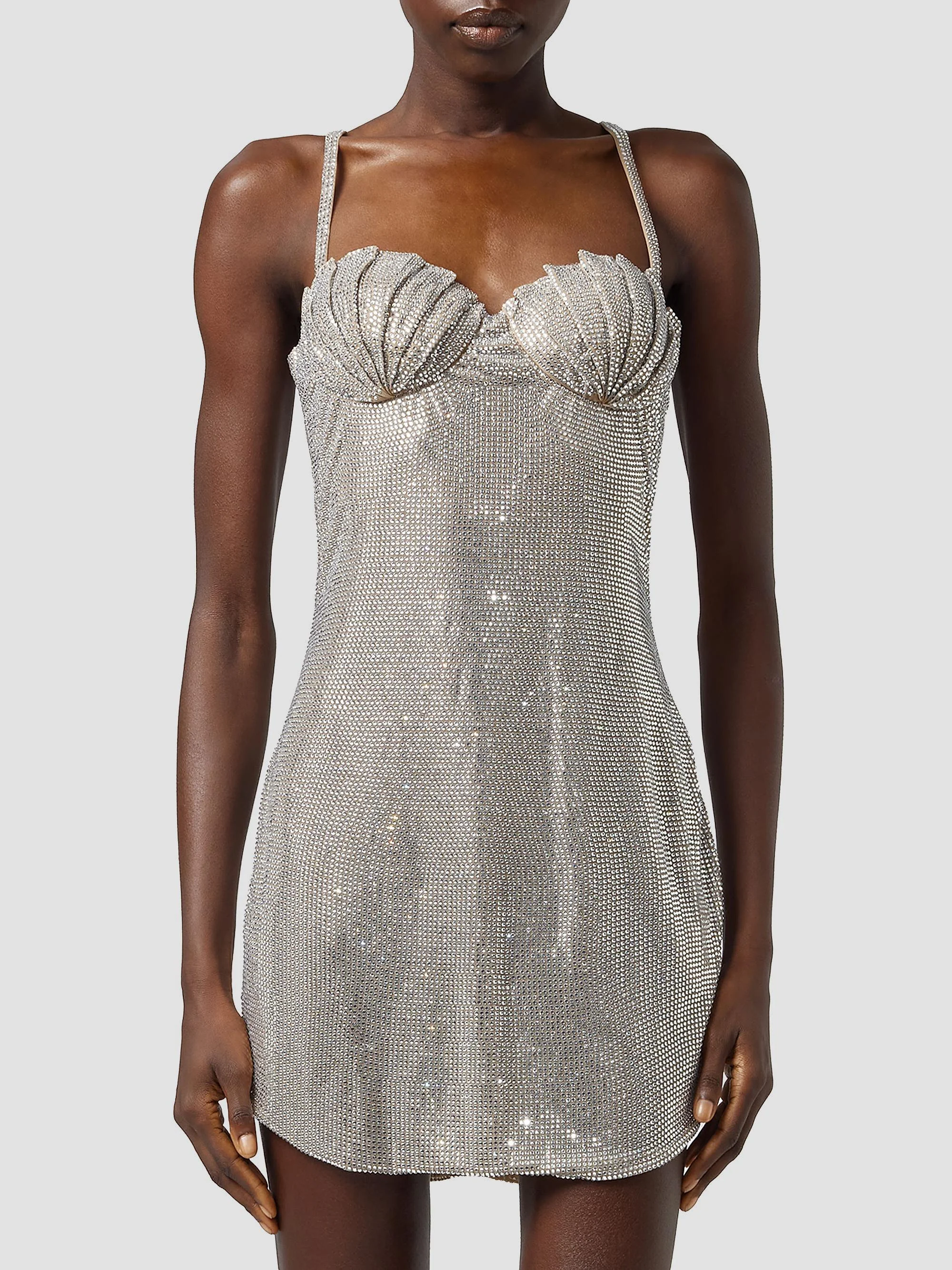 Women's Act II: The Fall Of Icarus Crystal Hotfix Minidress - Crystal - 1