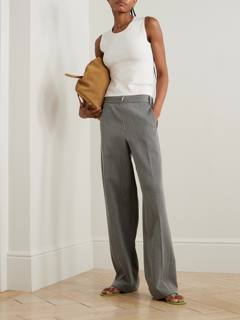 Tibi Wool Straight-leg Pants outlook
