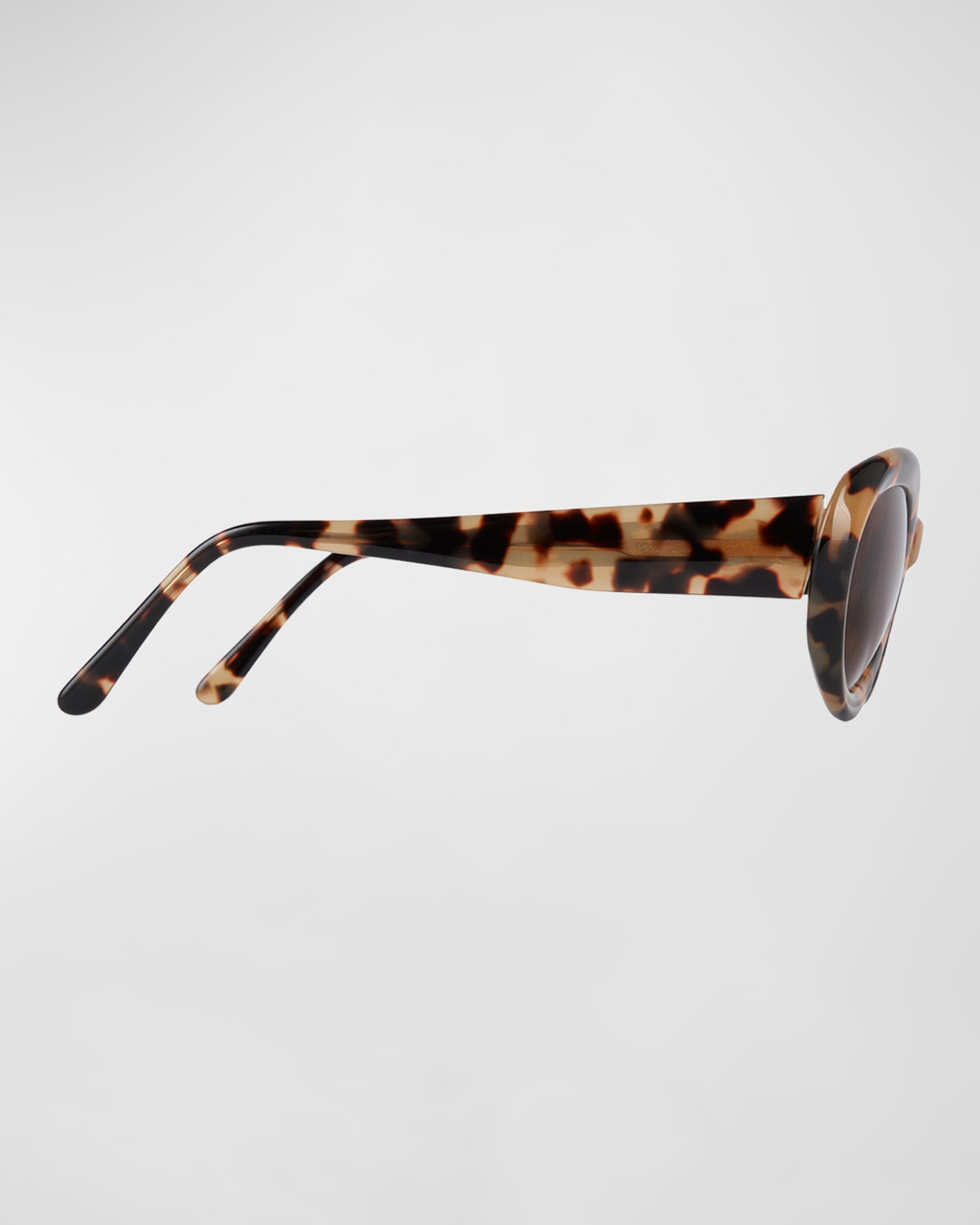 The Ovals Havana Acetate Oval Sunglasses - 2