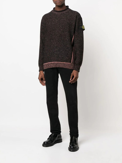 Stone Island Compass logo-patch jumper outlook