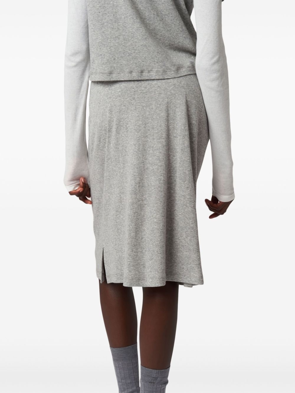 Ribbed jersey skirt - 3