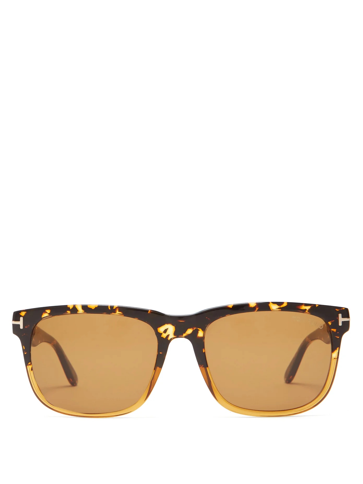 Stephenson square tortoiseshell-acetate sunglasses - 1