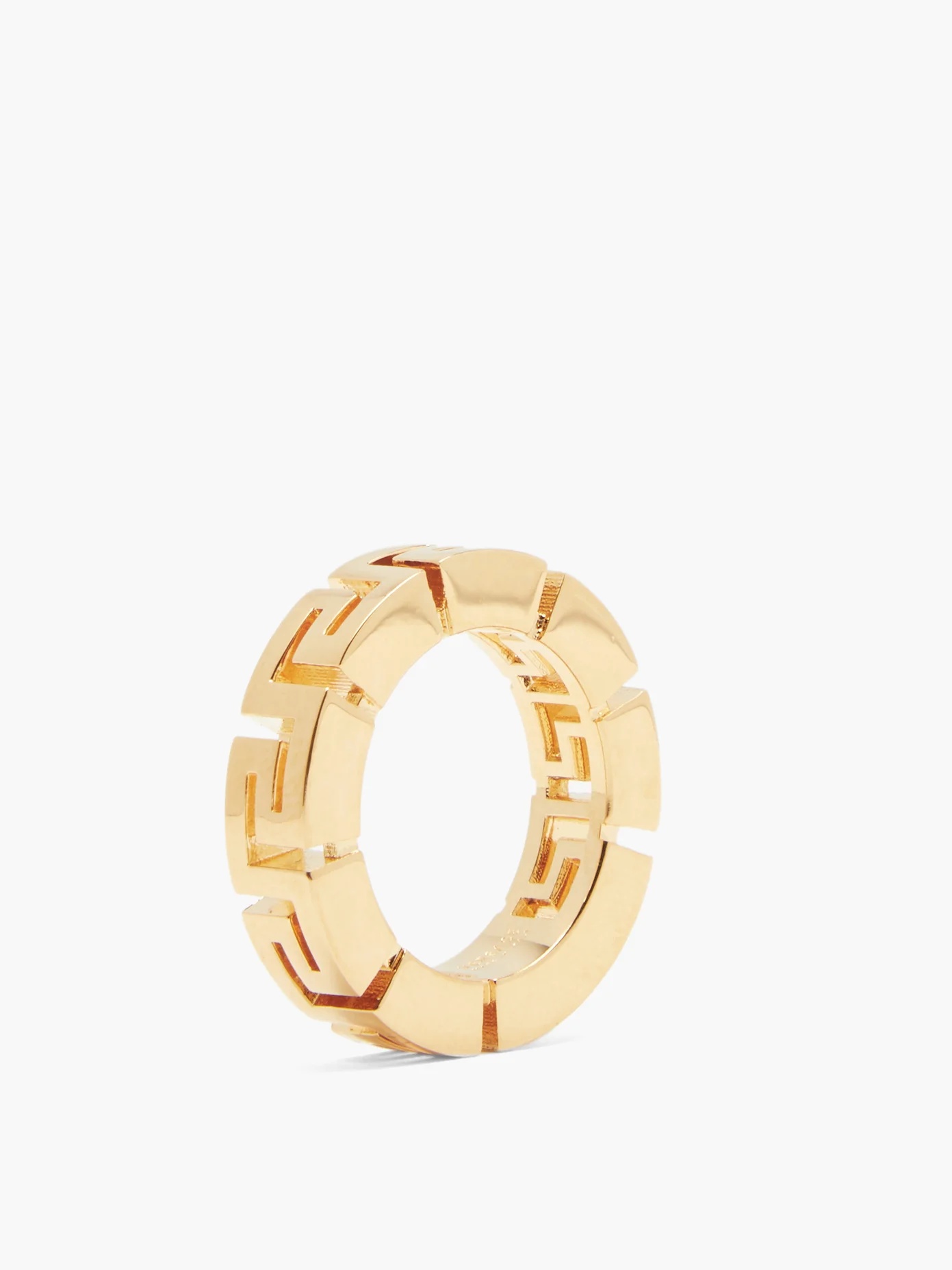 Greca gold-tone ring - 4