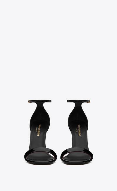 SAINT LAURENT amber sandals in patent leather outlook