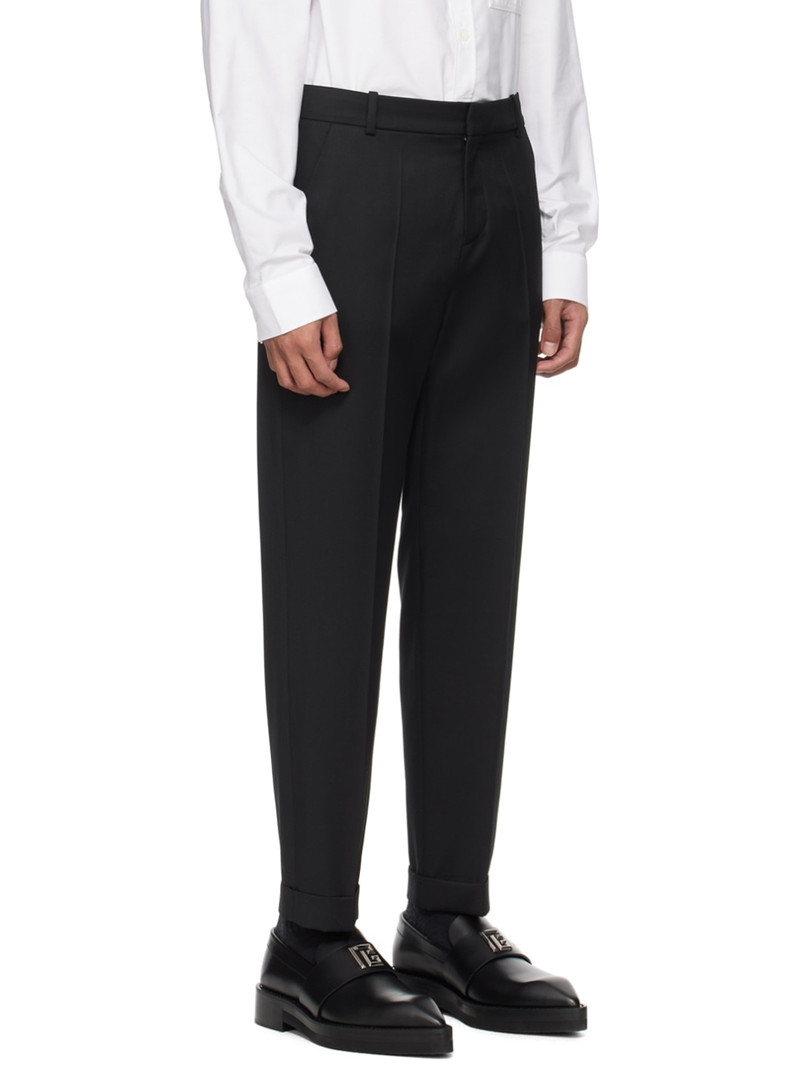 Black Rolled Cuff Trousers 2