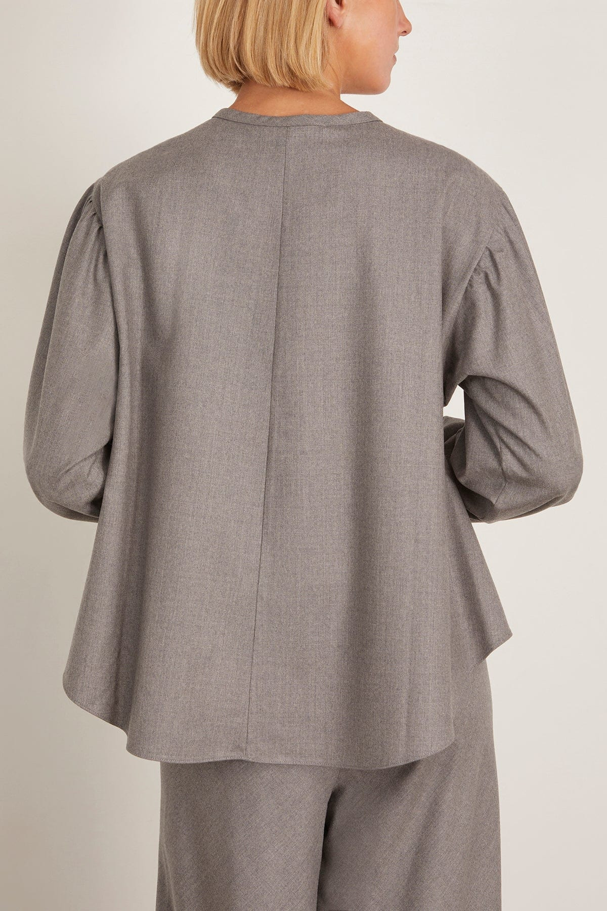 Boho Blouse in Heather Grey - 4