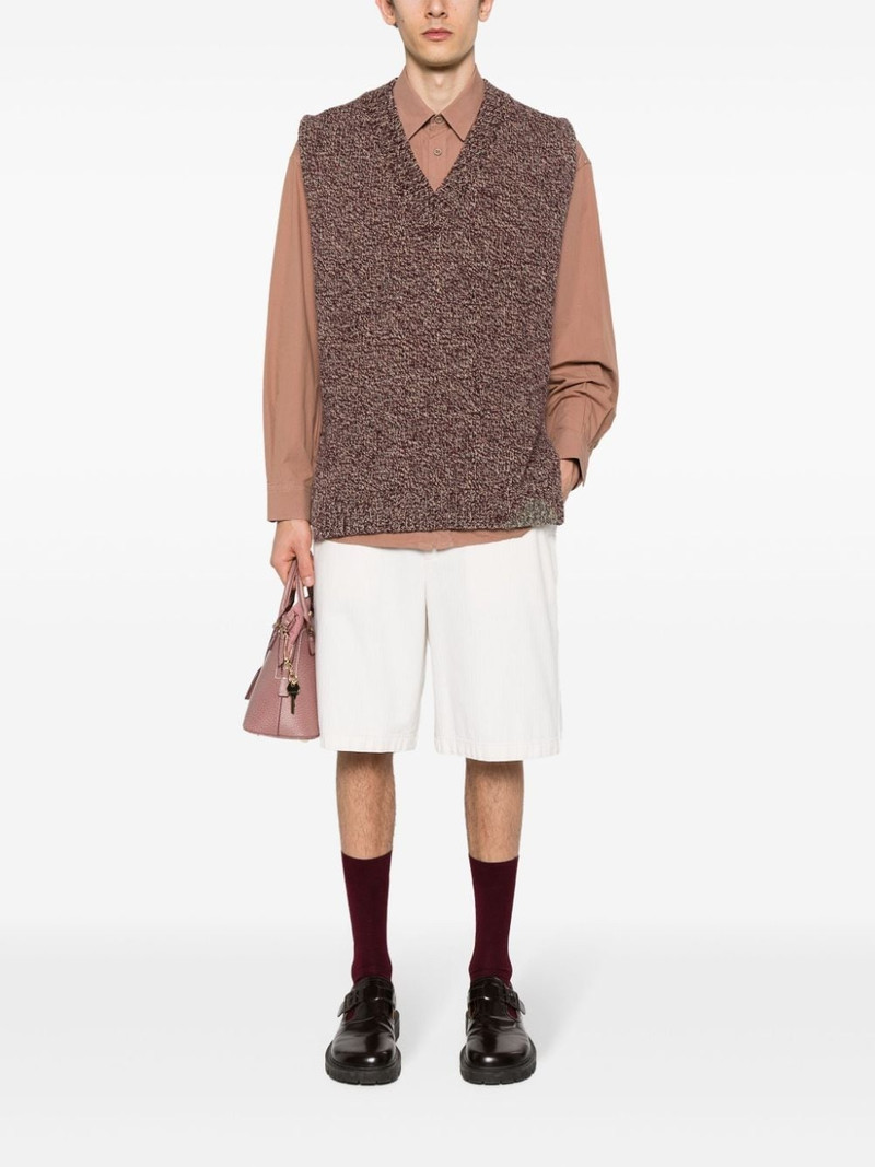 Maison Margiela Mended wool-blend vest outlook