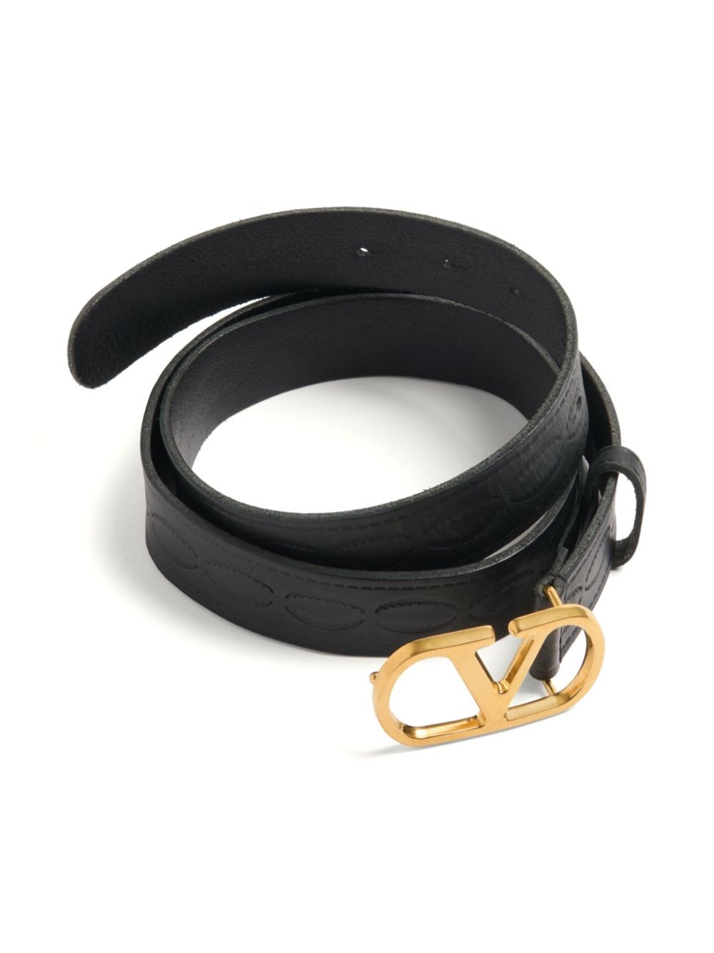 30mm VLogo Signature leather belt - 3