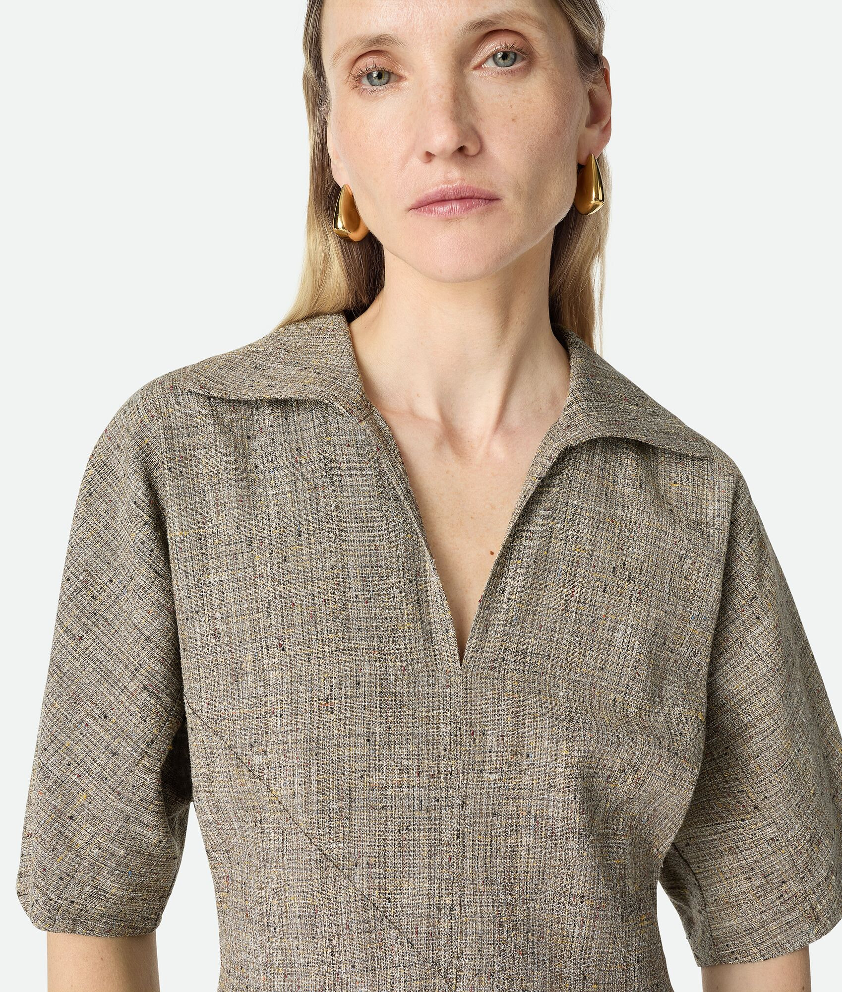 Fleck Viscose Dress - 4