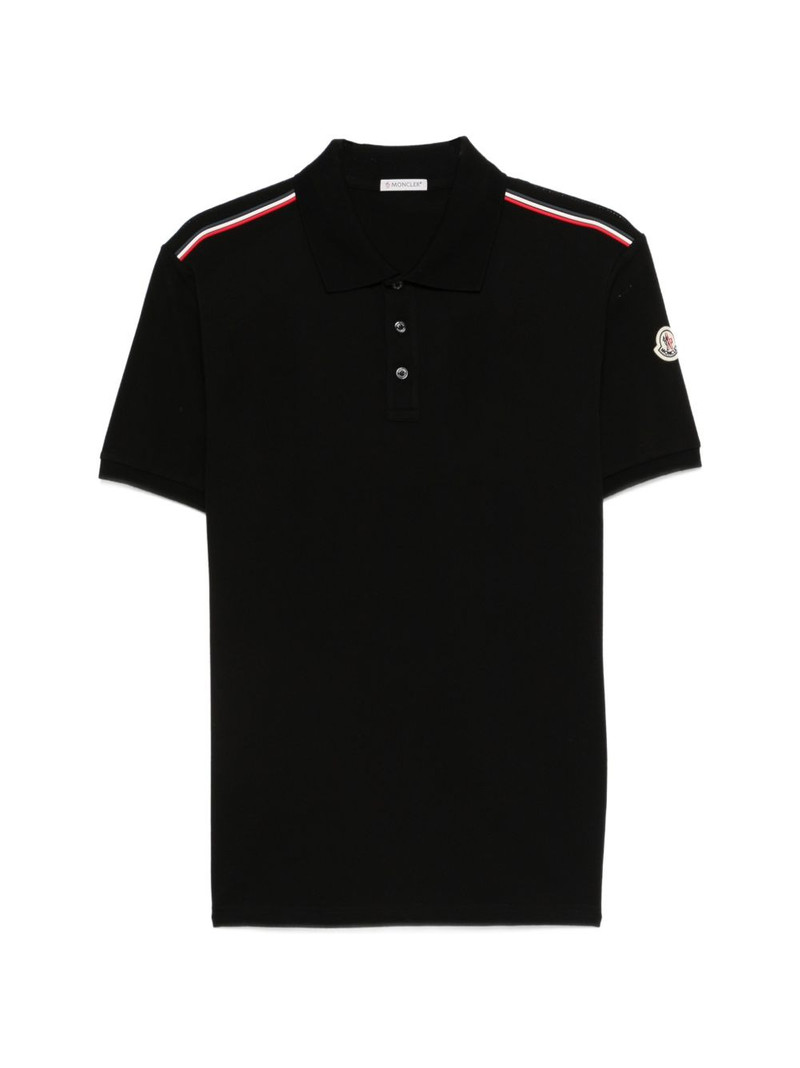 stripe-detail polo shirt 1