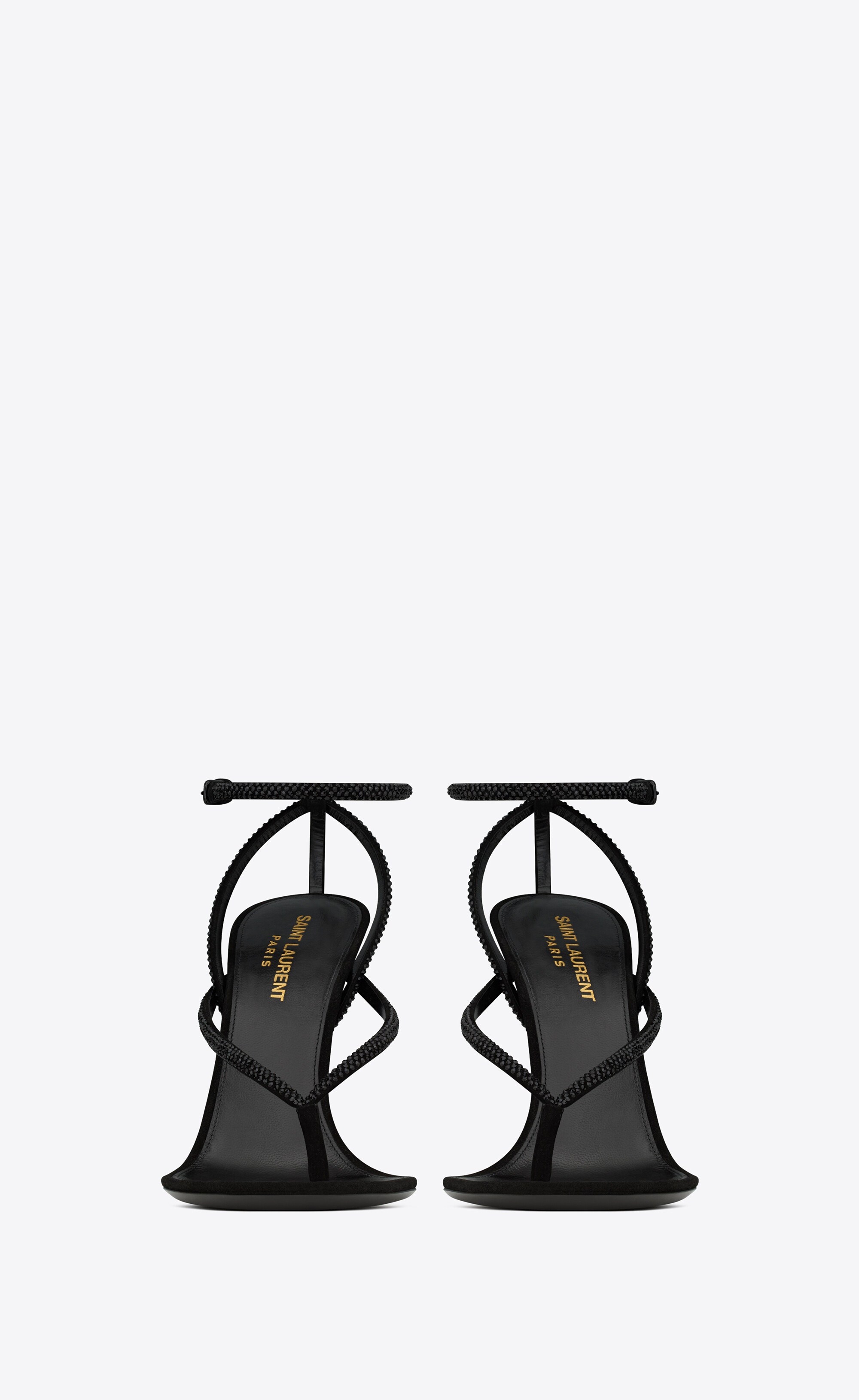 nadja sandals in suede and rhinestones - 2
