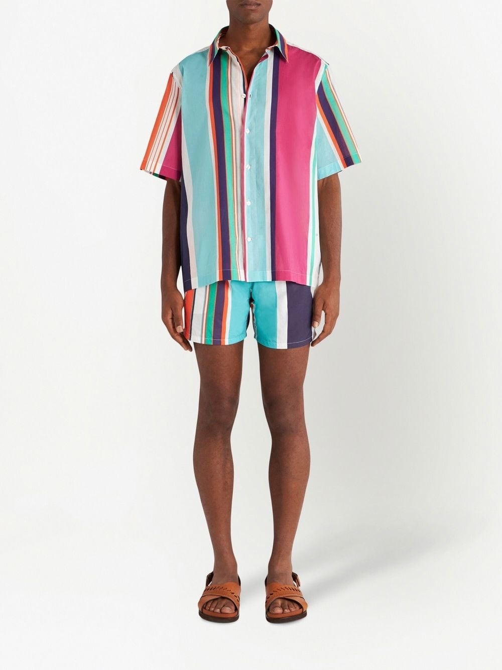 vertical-stripe shirt - 2