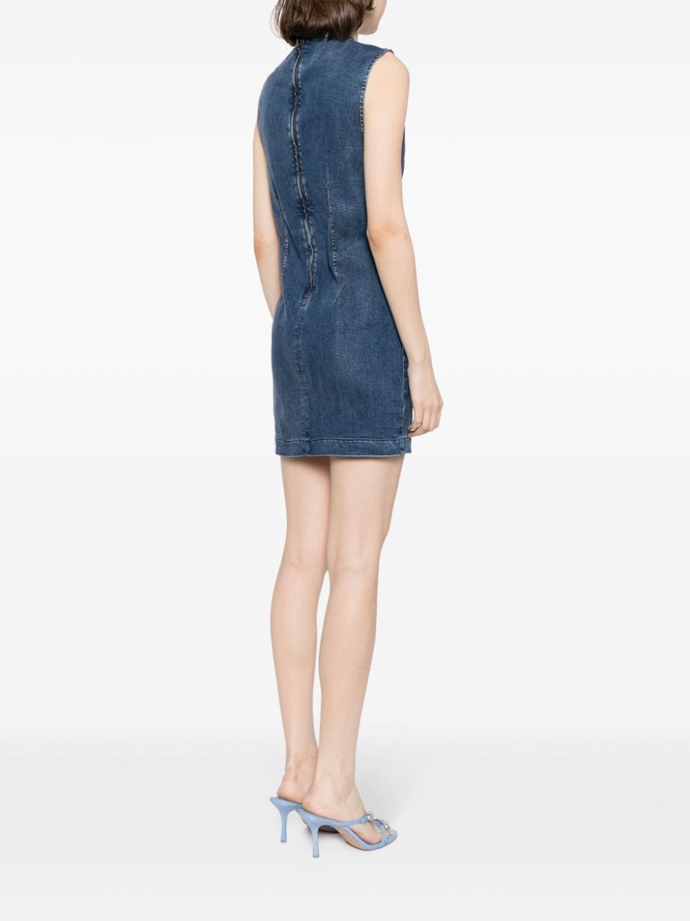 Kendi denim mini dress - 4