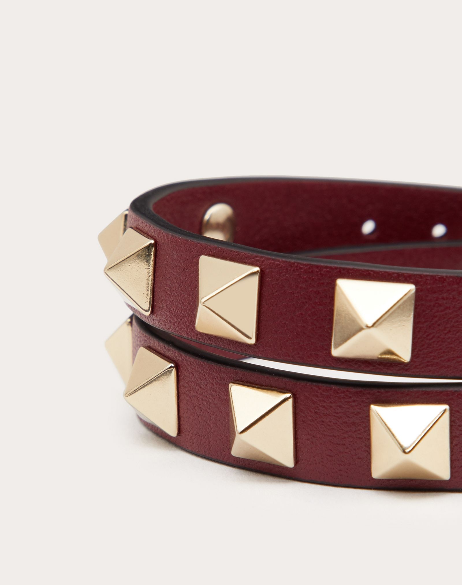 ROCKSTUD CALFSKIN DOUBLE-STRAP BRACELET - 2