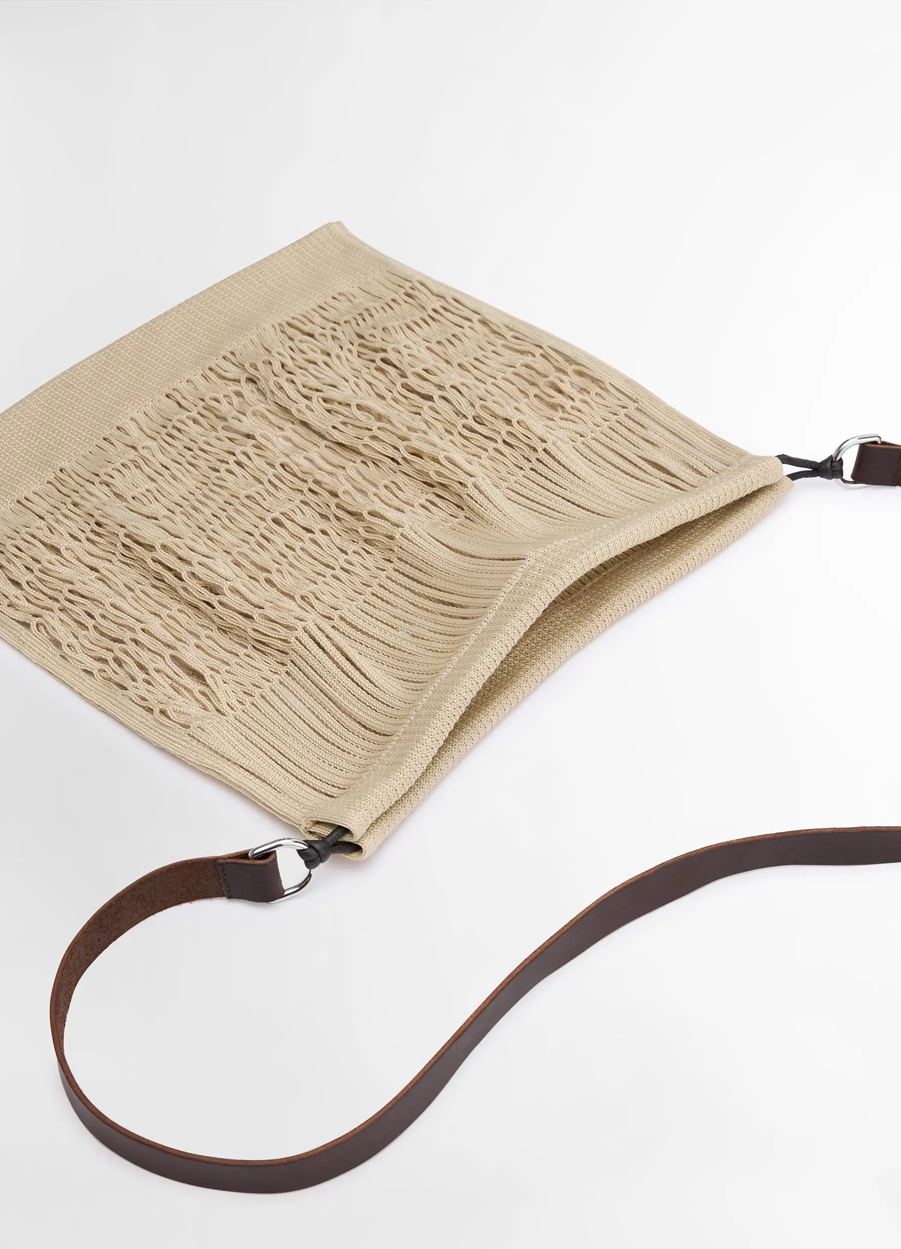 LARGE CROSSBODY FILT NET SHOPPING BAG - 3