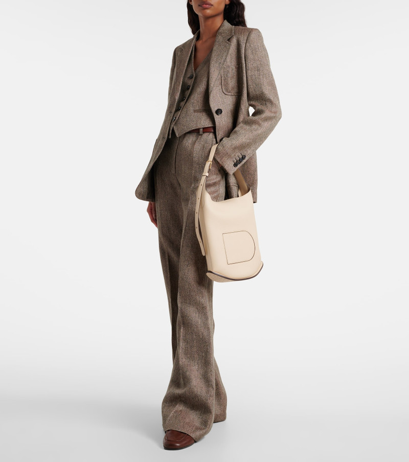 DELVAUX Pin MM leather shoulder bag outlook