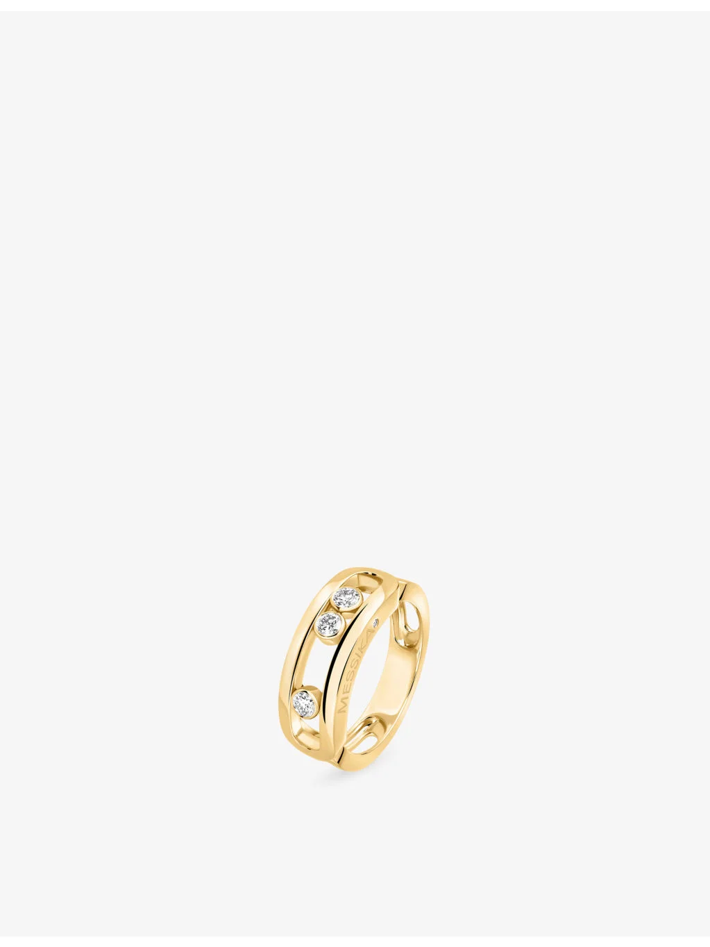Move Classique 18ct Gold and 0.24ct Diamond Ring - 1