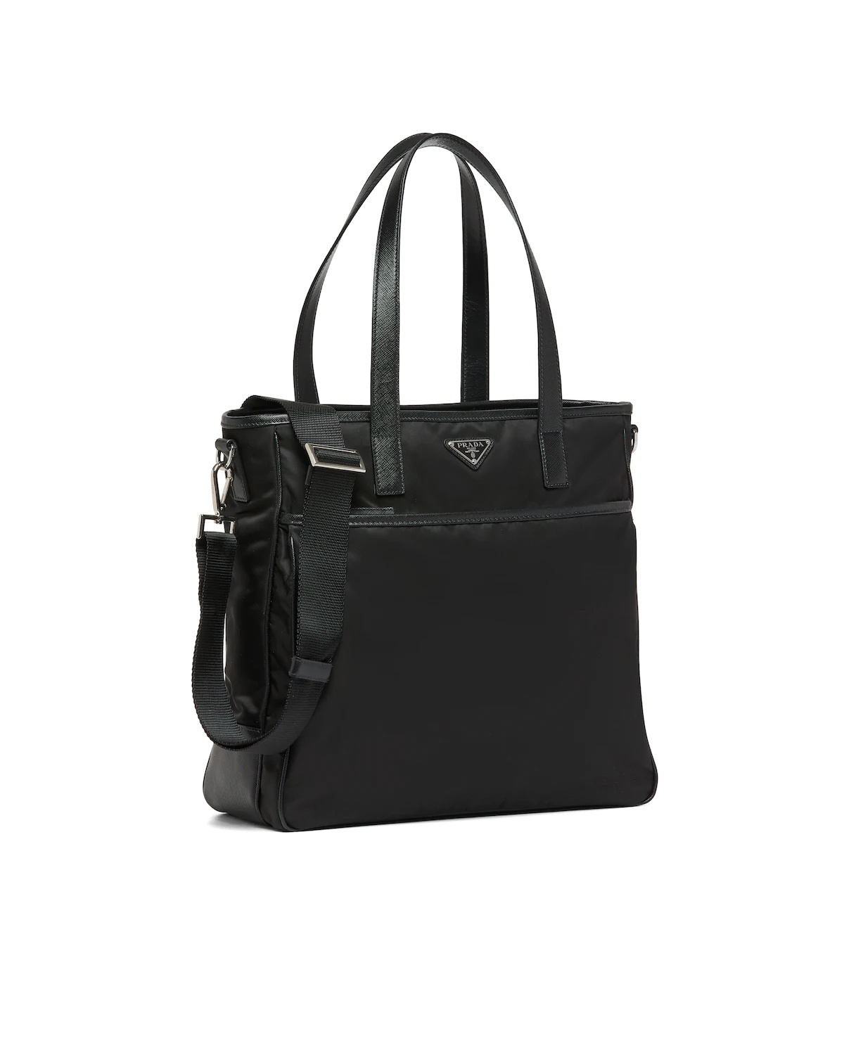 Saffiano leather and nylon tote bag - 3