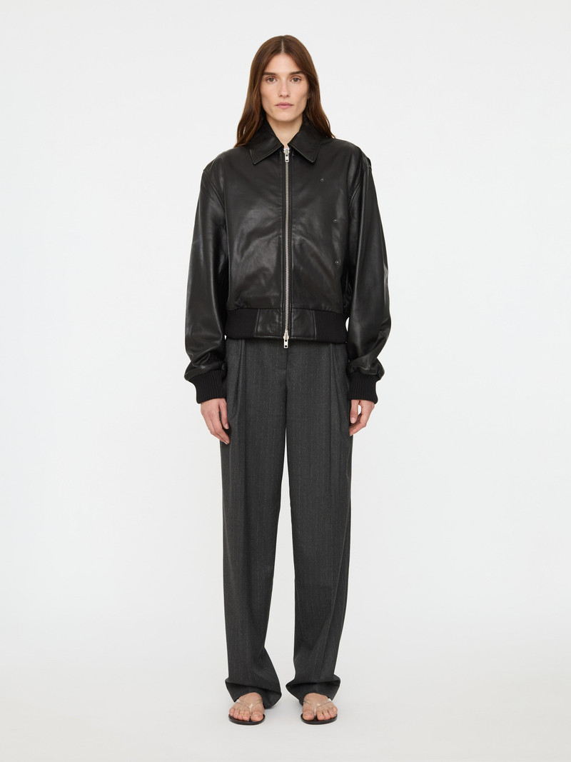 Leather Flight Bomber 4