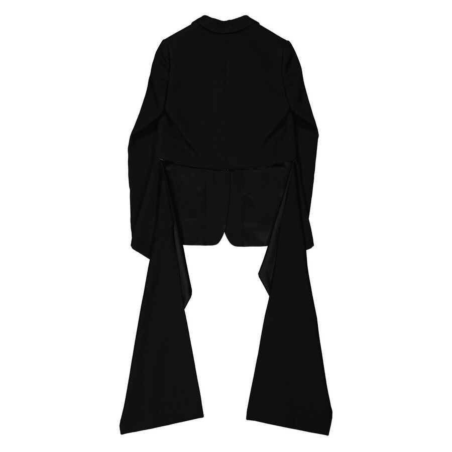 Burberry Exaggerated Panel Detail Wool Tailored Jacket - 7