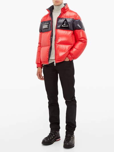 Moncler Gary lacquered-outer down-filled coat outlook