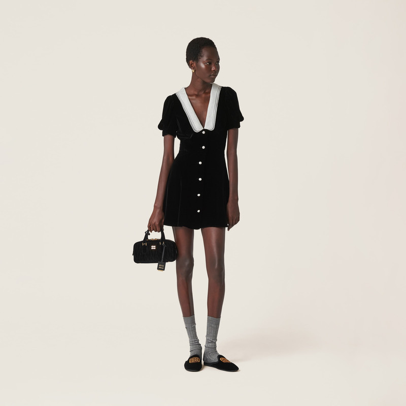 Miu Miu Velvet minidress outlook