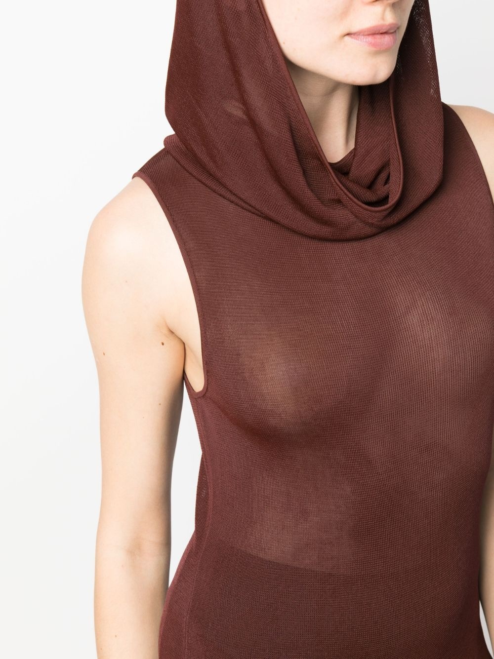 hooded maxi dress - 5