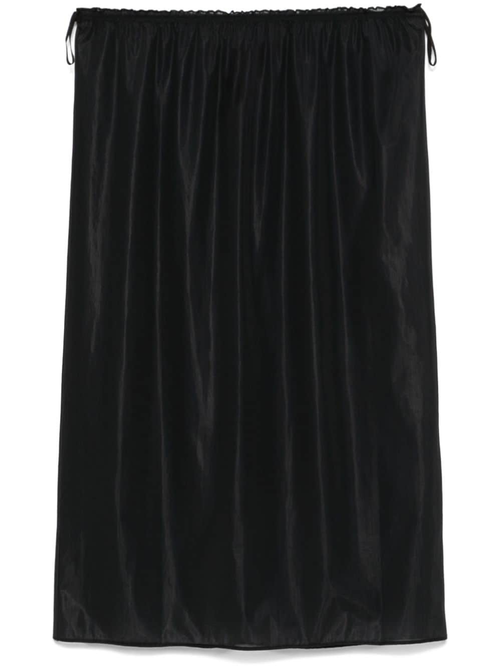 semi-sheer midi skirt - 1