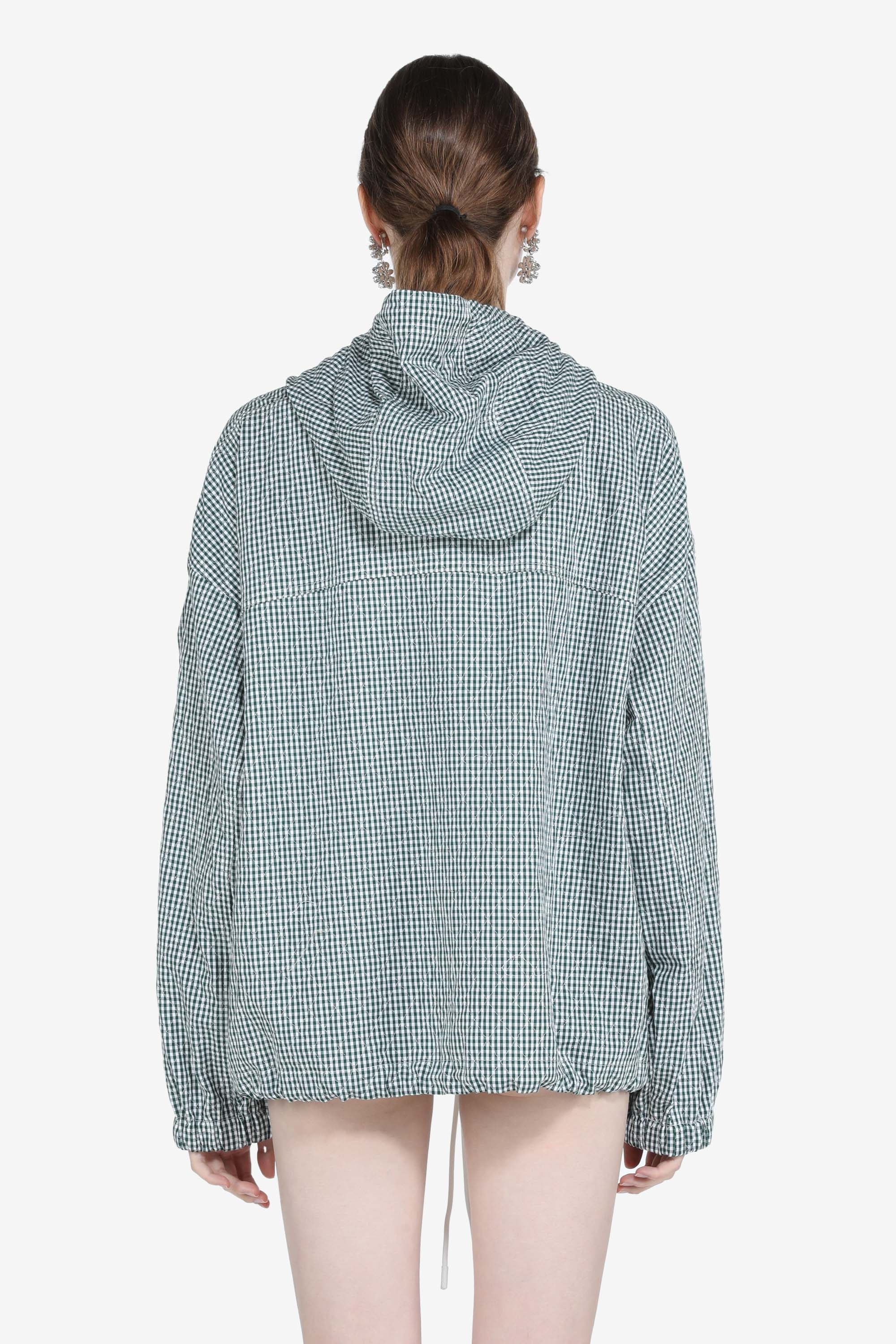 GINGHAM CHECK OVERSIZED JACKET - 2