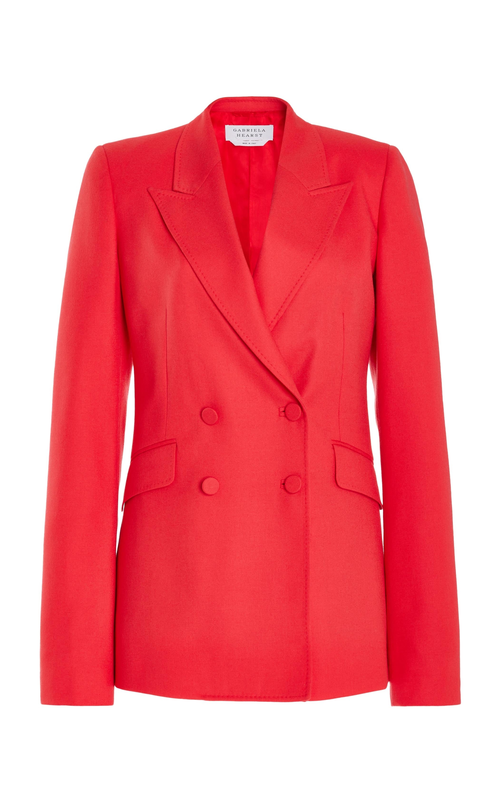 Stephanie Blazer in Red Topaz Wool - 1