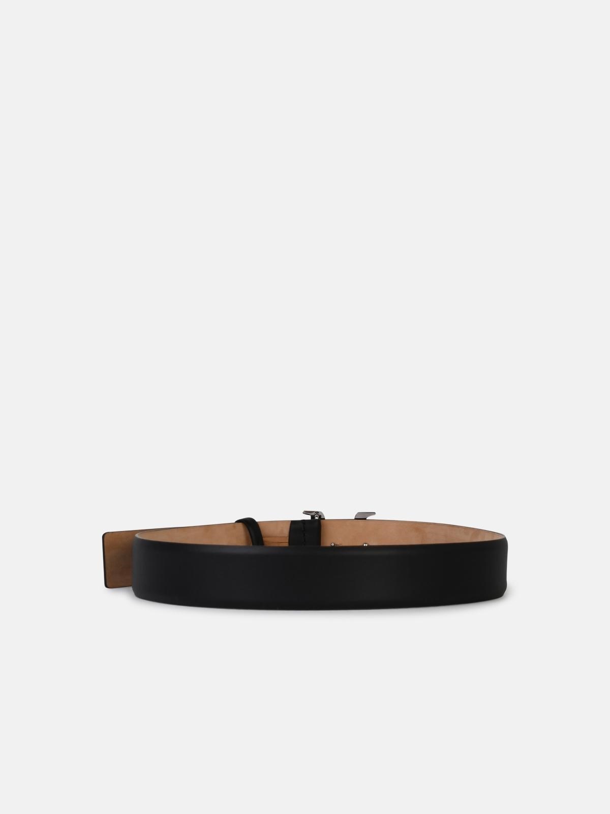 'CLASSIC 40' BLACK LEATHER BELT - 2