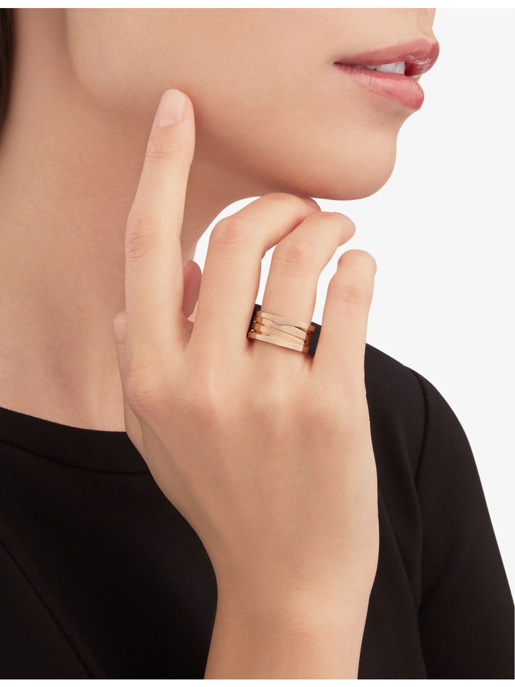 B.zero1 18ct rose gold ring - 4