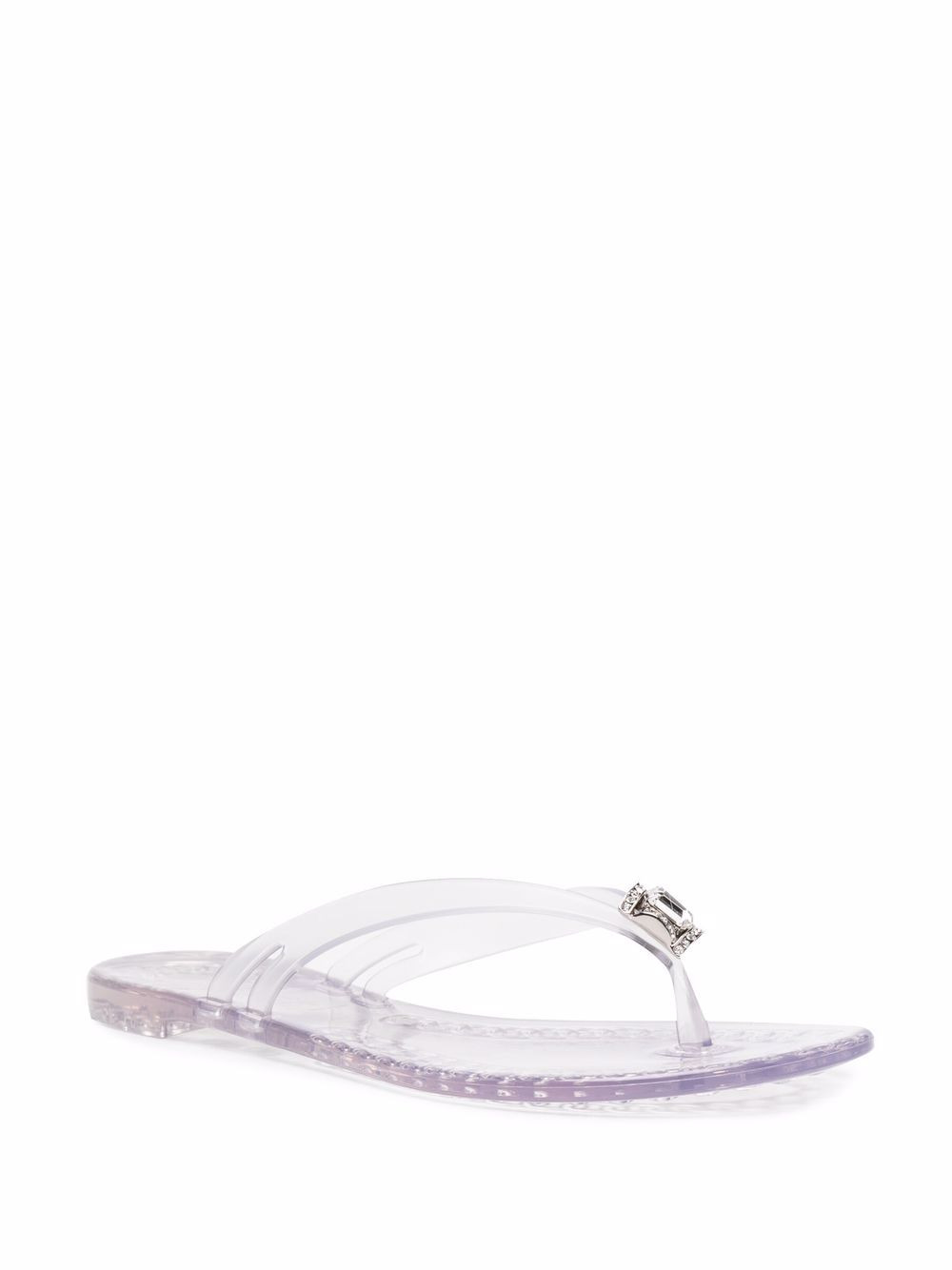 crystal-embellished jelly sandals - 2