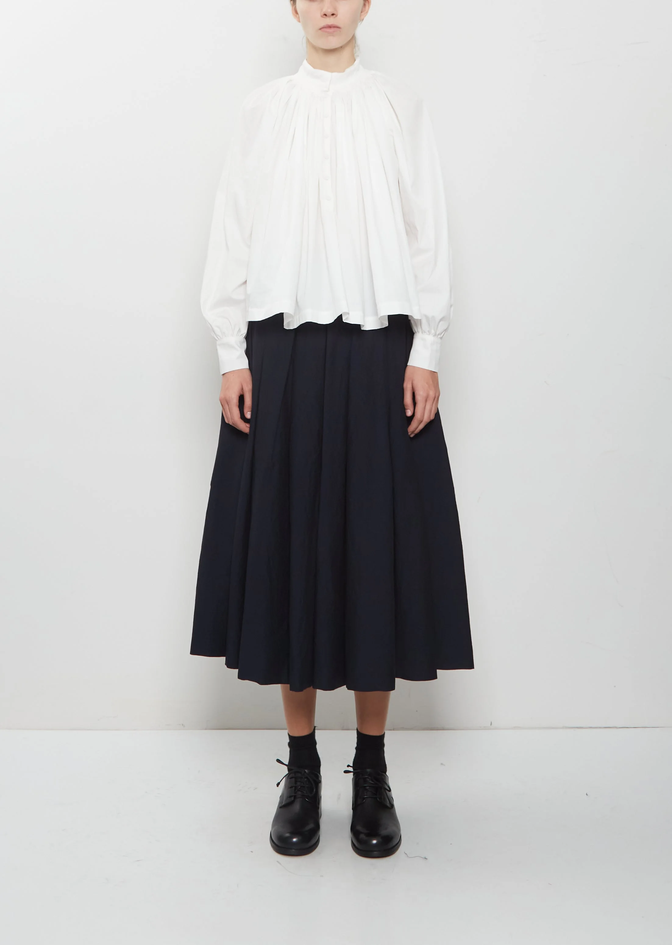 Solange Crispy Wool Cotton Skirt - 1