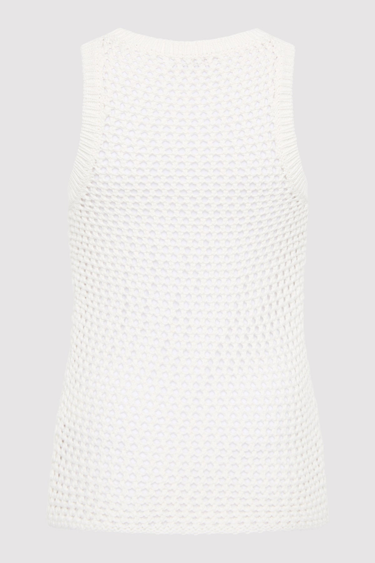 Cotton Crochet Tank - Off White - 5